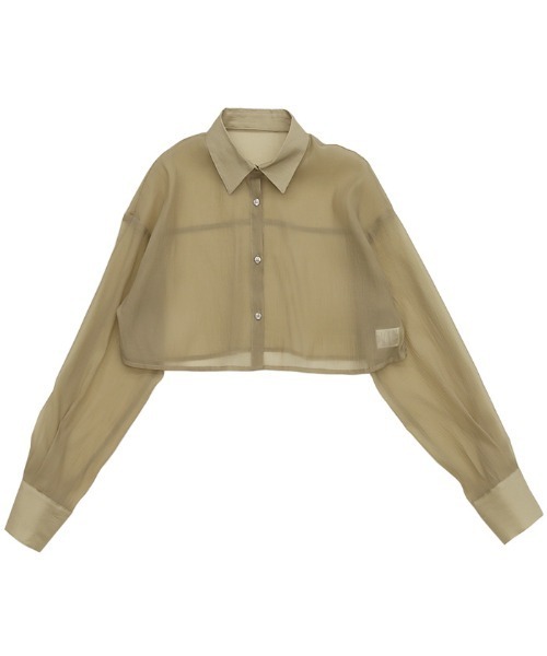 セール】【ZOZO限定】ショートシアーシャツ（シャツ/ブラウス