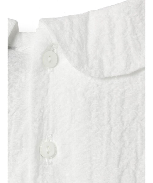 mizuiroind（ミズイロインド）の「mizuiro ind 襟付きコクーンワンピース（ワンピース・レディース・オフホワイト/ブラック・FREE）」の4枚目の写真