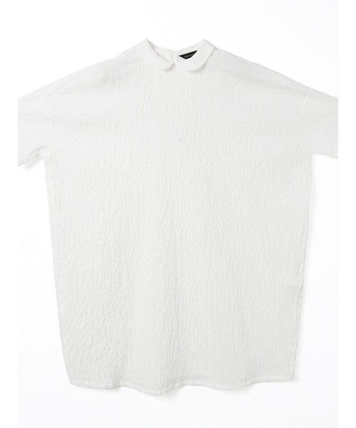 mizuiroind（ミズイロインド）の「mizuiro ind 襟付きコクーンワンピース（ワンピース・レディース・オフホワイト/ブラック・FREE）」の13枚目の写真