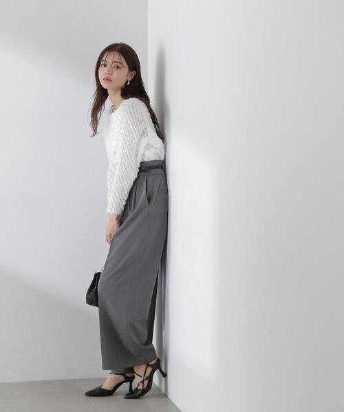 PROPORTION BODY DRESSING（プロポーションボディドレッシング）の「カットジャガードブラウス / 1214110105（シャツ/ブラウス・レディース・ブラック/ホワイト・FREE）」の16枚目の写真