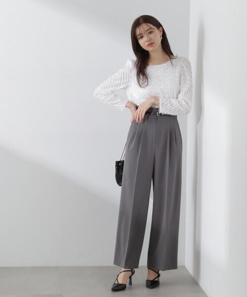 PROPORTION BODY DRESSING（プロポーションボディドレッシング）の「カットジャガードブラウス / 1214110105（シャツ/ブラウス・レディース・ブラック/ホワイト・FREE）」の17枚目の写真