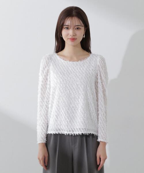 PROPORTION BODY DRESSING（プロポーションボディドレッシング）の「カットジャガードブラウス / 1214110105（シャツ/ブラウス・レディース・ブラック/ホワイト・FREE）」の21枚目の写真