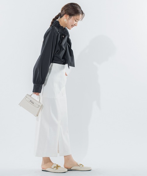 VICKY（ビッキー）の「【大人気！定番アイテム】ボウタイブラウス《手洗い可能》（シャツ/ブラウス・レディース・ホワイト/ブラック/ベージュ系その他・M）」の17枚目の写真