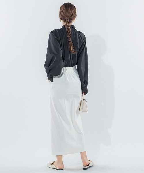 VICKY（ビッキー）の「【大人気！定番アイテム】ボウタイブラウス《手洗い可能》（シャツ/ブラウス・レディース・ホワイト/ブラック/ベージュ系その他・M）」の18枚目の写真