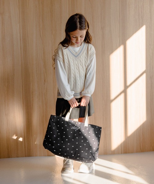 GLOBAL WORK（グローバルワーク）の「洗えるスクールバッグ/102773（トートバッグ・キッズ・ブルー/グレイッシュブルー/ブラック/サックスブルー/グレー系2/グレー系5/ブラック系1/カモフラージュ/ホワイト系8/ブラック系・ONESIZE）」の16枚目の写真