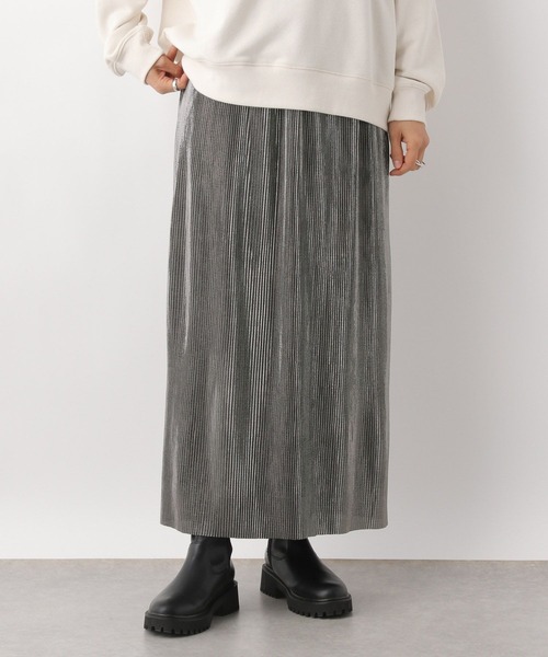 LEPSIM(レプシィム)の「グリッター細プリーツスカート2 104885(スカート・レディース・グレー/ブラック・FREE)」の12枚目の写真