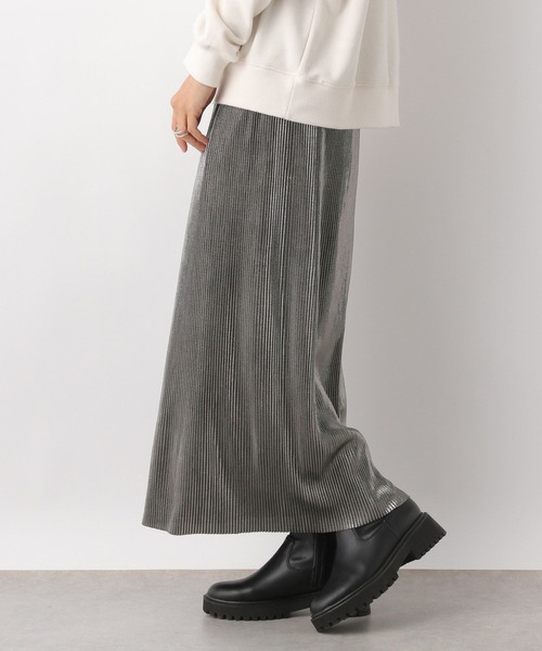 LEPSIM(レプシィム)の「グリッター細プリーツスカート2 104885(スカート・レディース・グレー/ブラック・FREE)」の13枚目の写真