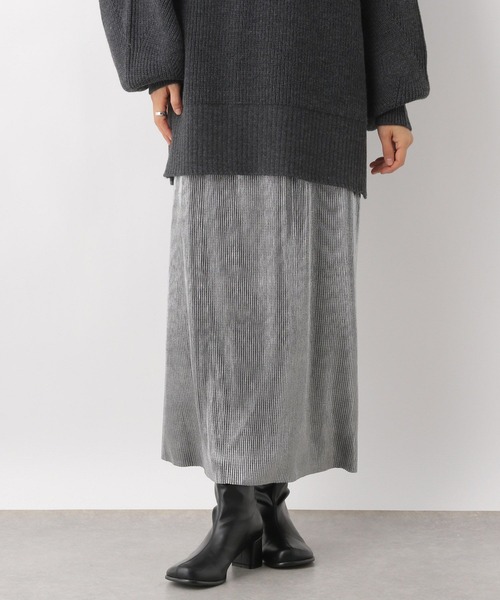 LEPSIM(レプシィム)の「グリッター細プリーツスカート2 104885(スカート・レディース・グレー/ブラック・FREE)」の17枚目の写真