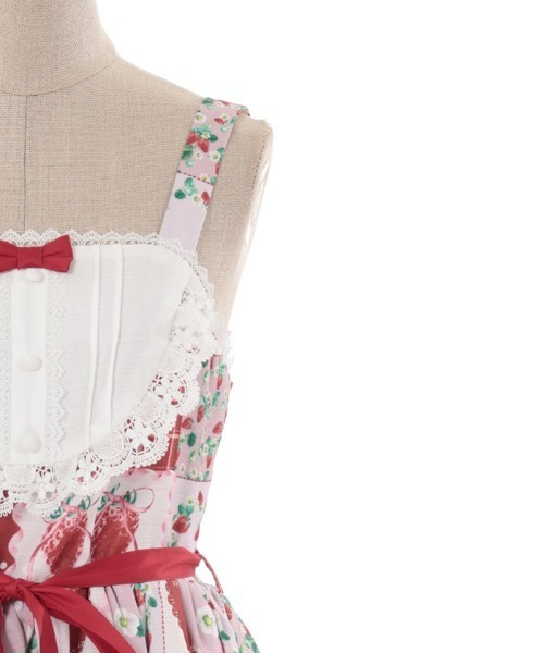 axes femme kawaii（アクシーズファムカワイイ）の「ハピネスベリージャンスカ（ジャンパースカート・レディース・ピンク/ブルー/グリーン・MEDIUM）」の10枚目の写真