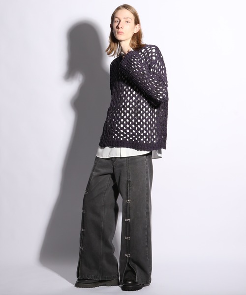 HARE（ハレ）の「フロントホックデニムパンツ(HARE)（デニムパンツ・メンズ・ブラック/ブルー・SMALL/MEDIUM）」の9枚目の写真