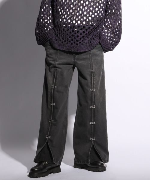 HARE（ハレ）の「フロントホックデニムパンツ(HARE)（デニムパンツ・メンズ・ブラック/ブルー・SMALL/MEDIUM）」の11枚目の写真