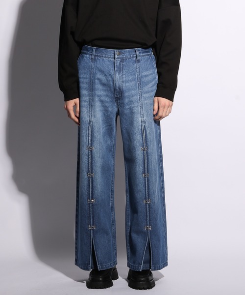 HARE（ハレ）の「フロントホックデニムパンツ(HARE)（デニムパンツ・メンズ・ブラック/ブルー・SMALL/MEDIUM）」の20枚目の写真