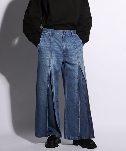 HARE（ハレ）の「フロントホックデニムパンツ(HARE)（デニムパンツ・メンズ・ブラック/ブルー・SMALL/MEDIUM）」の18枚目の写真