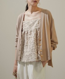 SALON adam et rope' | UVケアメタルボタンVネックカーディガン【洗える】(カーディガン/ボレロ)