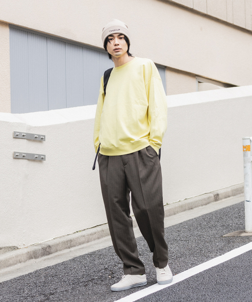 417 EDIFICE（フォーワンセブンエディフィス）の「SMOOTH COTTON / スムースコットン ライトスウェット（Tシャツ/カットソー・メンズ・ブルー系その他/イエロー/ブラック/グレー・SMALL/MEDIUM/LARGE）」の8枚目の写真