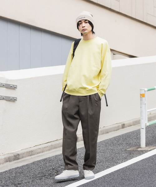 417 EDIFICE（フォーワンセブンエディフィス）の「SMOOTH COTTON / スムースコットン ライトスウェット（Tシャツ/カットソー・メンズ・ブルー系その他/イエロー/ブラック/グレー・SMALL/MEDIUM/LARGE）」の7枚目の写真