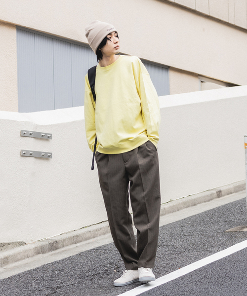 417 EDIFICE（フォーワンセブンエディフィス）の「SMOOTH COTTON / スムースコットン ライトスウェット（Tシャツ/カットソー・メンズ・ブルー系その他/イエロー/ブラック/グレー・SMALL/MEDIUM/LARGE）」の6枚目の写真