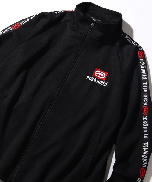 ecko unltd.（エコーアンリミテッド）の「【ecko unltd./エコーアンリミテッド】サイドロゴライン ブリスタージャージージャケット（ジャージ・メンズ・ブラック/ホワイト・L/M/LL）」の11枚目の写真