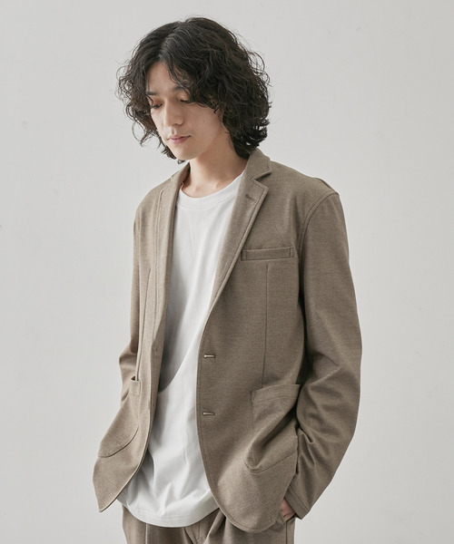  j.n.r.d（ジェー・エヌ・アール・ディー）の「【セットアップ対応】j.n.r.d/先染めニットツイル2Bジャケット（テーラードジャケット・メンズ・チャコールグレー/ベージュ/ネイビー・LL/L/M）」の11枚目の写真