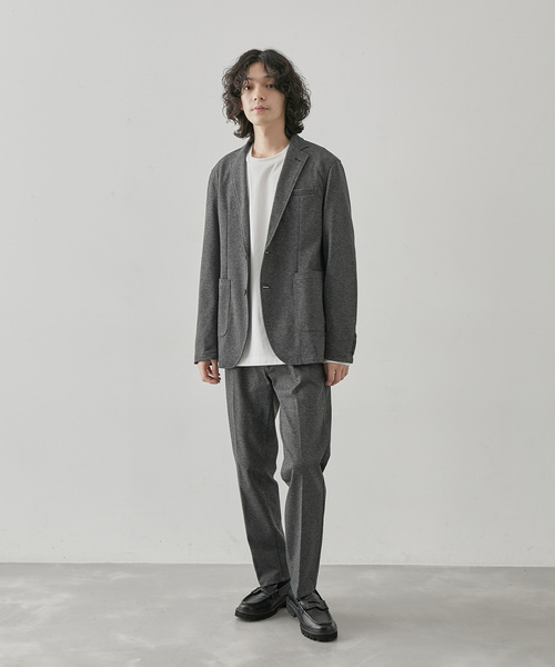  j.n.r.d（ジェー・エヌ・アール・ディー）の「【セットアップ対応】j.n.r.d/先染めニットツイル2Bジャケット（テーラードジャケット・メンズ・チャコールグレー/ベージュ/ネイビー・LL/L/M）」の8枚目の写真