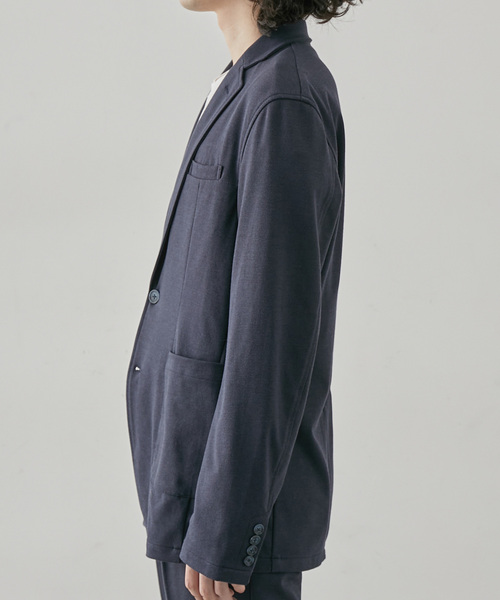  j.n.r.d（ジェー・エヌ・アール・ディー）の「【セットアップ対応】j.n.r.d/先染めニットツイル2Bジャケット（テーラードジャケット・メンズ・チャコールグレー/ベージュ/ネイビー・LL/L/M）」の21枚目の写真