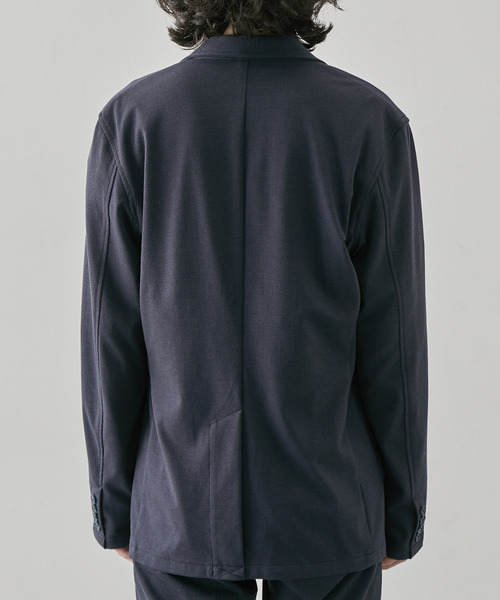  j.n.r.d（ジェー・エヌ・アール・ディー）の「【セットアップ対応】j.n.r.d/先染めニットツイル2Bジャケット（テーラードジャケット・メンズ・チャコールグレー/ベージュ/ネイビー・LL/L/M）」の20枚目の写真