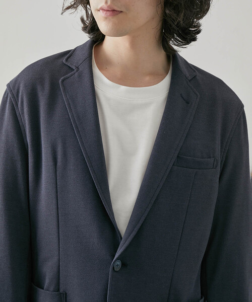  j.n.r.d（ジェー・エヌ・アール・ディー）の「【セットアップ対応】j.n.r.d/先染めニットツイル2Bジャケット（テーラードジャケット・メンズ・チャコールグレー/ベージュ/ネイビー・LL/L/M）」の19枚目の写真