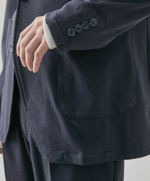  j.n.r.d（ジェー・エヌ・アール・ディー）の「【セットアップ対応】j.n.r.d/先染めニットツイル2Bジャケット（テーラードジャケット・メンズ・チャコールグレー/ベージュ/ネイビー・LL/L/M）」の17枚目の写真