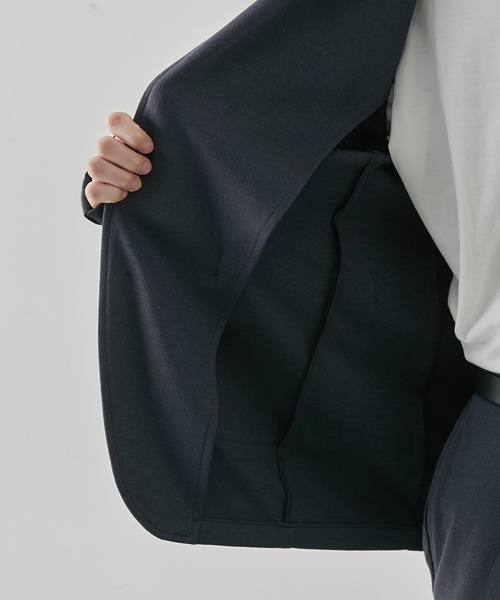  j.n.r.d（ジェー・エヌ・アール・ディー）の「【セットアップ対応】j.n.r.d/先染めニットツイル2Bジャケット（テーラードジャケット・メンズ・チャコールグレー/ベージュ/ネイビー・LL/L/M）」の15枚目の写真