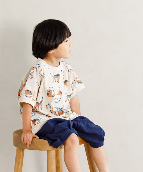 MAKE YOUR DAY(メイクユアデイ)の「ワッフルボリュームパンツ■80~140cm(その他パンツ・キッズ・ブラック/チャコールグレー/ネイビー/ブラウン・90/100/110/120/130/140/80)」の9枚目の写真