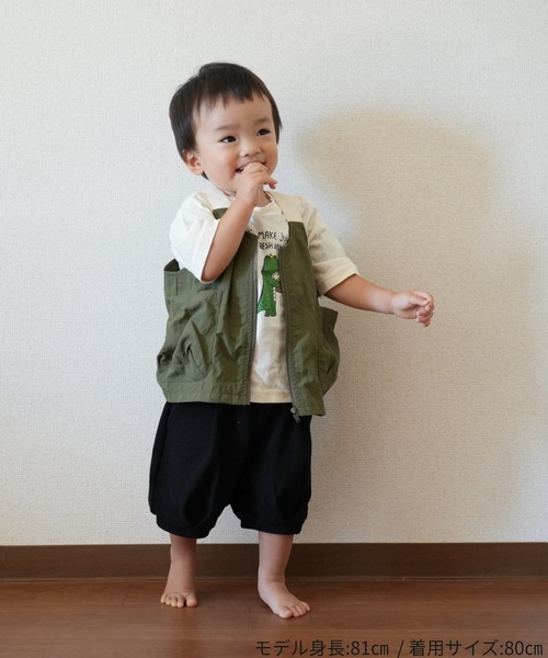 MAKE YOUR DAY(メイクユアデイ)の「ワッフルボリュームパンツ■80~140cm(その他パンツ・キッズ・ブラック/チャコールグレー/ネイビー/ブラウン・90/100/110/120/130/140/80)」の6枚目の写真