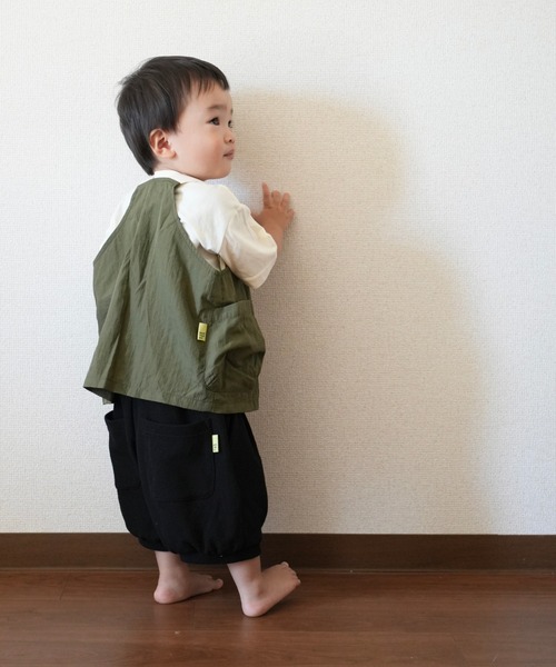 MAKE YOUR DAY(メイクユアデイ)の「ワッフルボリュームパンツ■80~140cm(その他パンツ・キッズ・ブラック/チャコールグレー/ネイビー/ブラウン・90/100/110/120/130/140/80)」の8枚目の写真