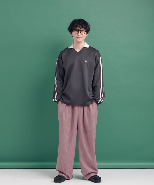 MUHET(ミュエータ)の「ライン入りゲームシャツ(Tシャツ/カットソー・レディース・ブラウン/スミクロ/ネイビー・MEDIUM/X-LARGE)」の15枚目の写真