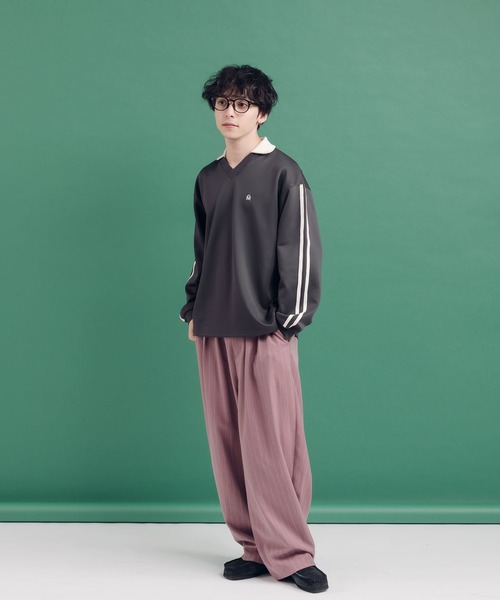 MUHET(ミュエータ)の「ライン入りゲームシャツ(Tシャツ/カットソー・レディース・ブラウン/スミクロ/ネイビー・MEDIUM/X-LARGE)」の17枚目の写真