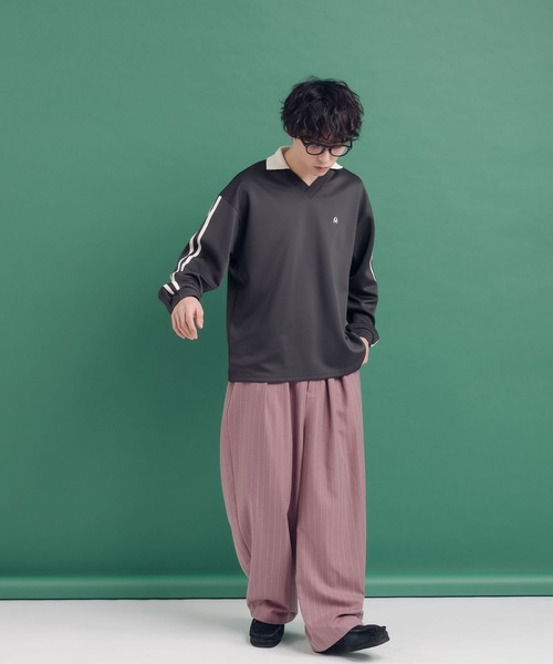 MUHET(ミュエータ)の「ライン入りゲームシャツ(Tシャツ/カットソー・レディース・ブラウン/スミクロ/ネイビー・MEDIUM/X-LARGE)」の16枚目の写真