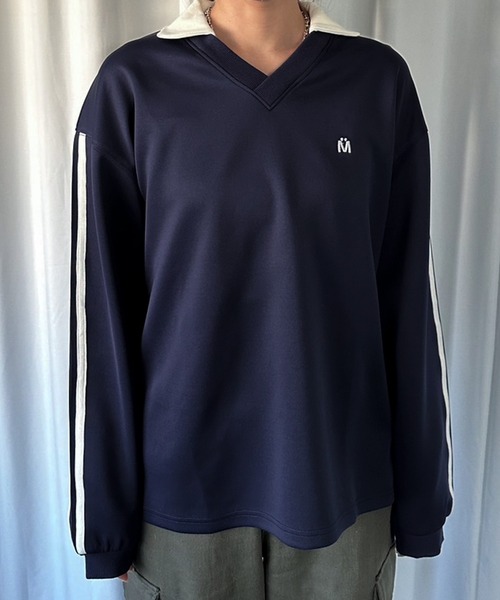 MUHET(ミュエータ)の「ライン入りゲームシャツ(Tシャツ/カットソー・レディース・ブラウン/スミクロ/ネイビー・MEDIUM/X-LARGE)」の18枚目の写真