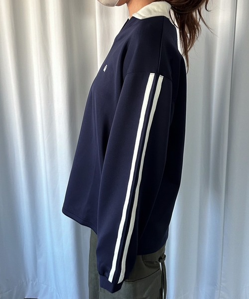 MUHET(ミュエータ)の「ライン入りゲームシャツ(Tシャツ/カットソー・レディース・ブラウン/スミクロ/ネイビー・MEDIUM/X-LARGE)」の19枚目の写真