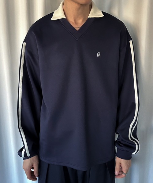 MUHET(ミュエータ)の「ライン入りゲームシャツ(Tシャツ/カットソー・レディース・ブラウン/スミクロ/ネイビー・MEDIUM/X-LARGE)」の10枚目の写真