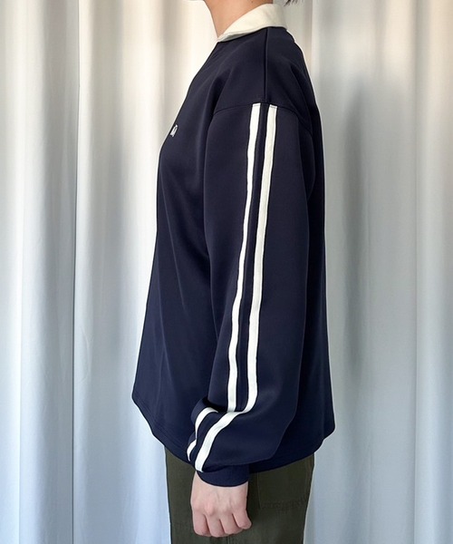 MUHET(ミュエータ)の「ライン入りゲームシャツ(Tシャツ/カットソー・レディース・ブラウン/スミクロ/ネイビー・MEDIUM/X-LARGE)」の9枚目の写真