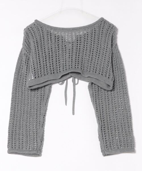 apres jour clair(アプレジュールクレア)の「【apres jour clair】レースアップメッシュニット【ZOZOTOWN限定アイテム】(ニット/セーター・レディース・杢グレー/アイボリー/オレンジ・フリー/X-LARGE)」の4枚目の写真