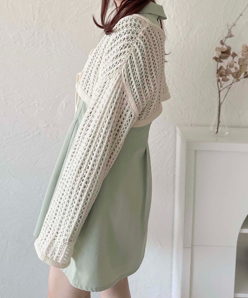 apres jour clair(アプレジュールクレア)の「【apres jour clair】レースアップメッシュニット【ZOZOTOWN限定アイテム】(ニット/セーター・レディース・杢グレー/アイボリー/オレンジ・フリー/X-LARGE)」の17枚目の写真