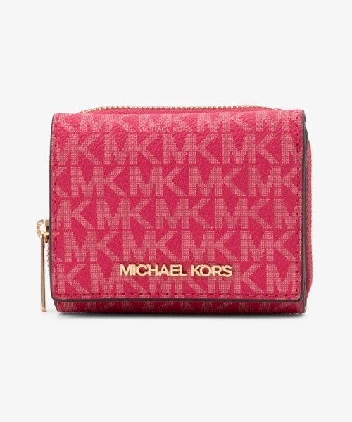 JET SET TRAVEL ミッド ジップウォレット スモール - MKシグネチャー