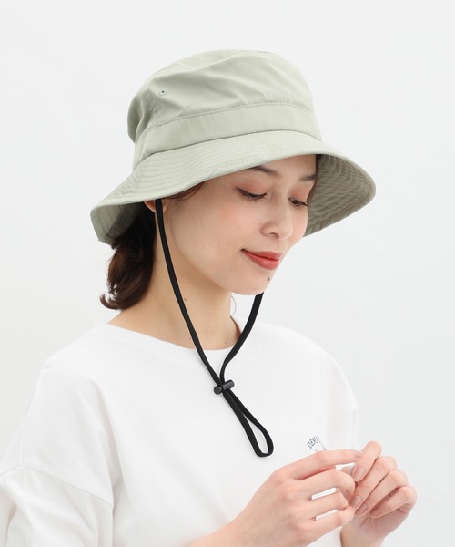 Honeys（ハニーズ）の「アドベンチャーハット（ハット・レディース・ブラック/スミクロ/ライトカーキ/ライトベージュ/ベージュ・FREE）」の5枚目の写真