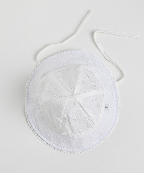 moimoln（モイモルン）の「レースモチーフ帽（キャップ・キッズ・オフホワイト・42cm/44cm/46cm）」の3枚目の写真