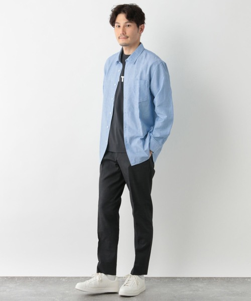 GLOBAL WORK（グローバルワーク）の「アーバンデニムスラックスAIR/986682（デニムパンツ・メンズ・ダークブルー/ネイビー・LARGE/MEDIUM/SMALL/XX-LARGE/X-LARGE/X-SMALL）」の7枚目の写真