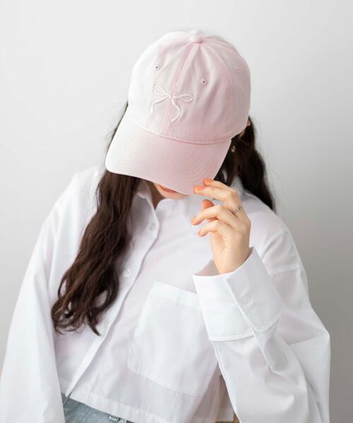 WEGO（ウィゴー）の「WEGO/ワンポイント刺繍キャップ（キャップ・レディース・ブラック/ライトピンク/オフホワイト/その他1・FREE）」の11枚目の写真