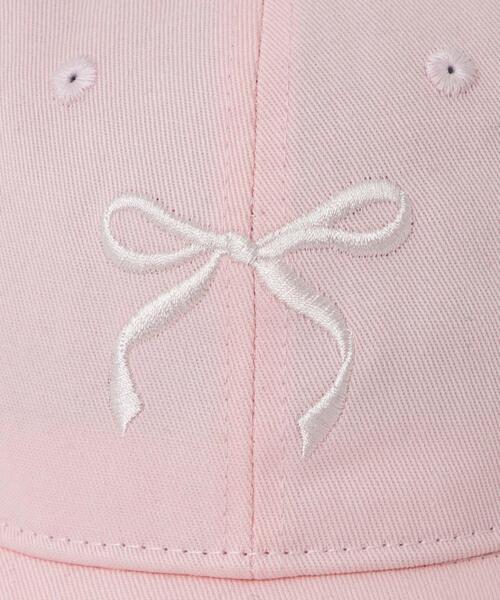 WEGO（ウィゴー）の「WEGO/ワンポイント刺繍キャップ（キャップ・レディース・ブラック/ライトピンク/オフホワイト/その他1・FREE）」の6枚目の写真