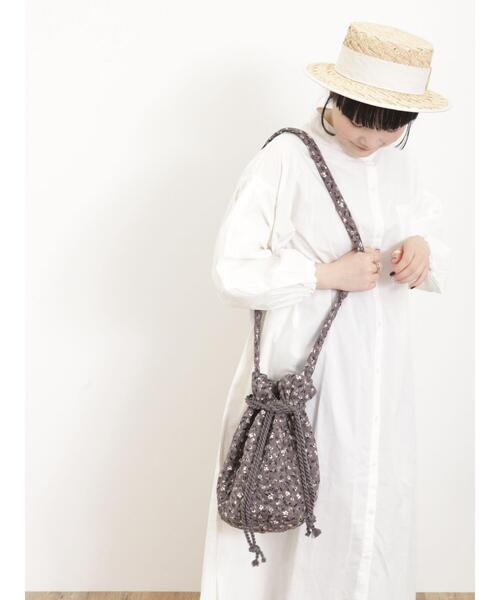 Samansa Mos2（サマンサ モスモス）の「バンドカラーゆるワンピース（ワンピース・レディース・ブラック/ベージュ/オフホワイト/グリーン・F）」の6枚目の写真