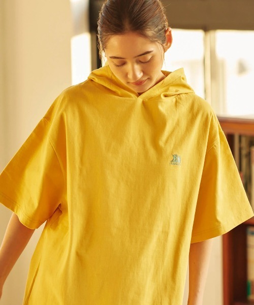 go slow caravan（ゴースローキャラバン）の「COBMASTER/コブマスター　1P刺繍 ビッグTEE-PK（パーカー・メンズ・ラベンダー/ホワイト/グリーン系その他/イエロー/オートミール/ブラック・LARGE/MEDIUM/X-LARGE）」の6枚目の写真