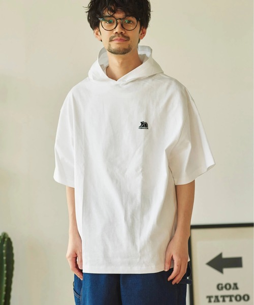 go slow caravan（ゴースローキャラバン）の「COBMASTER/コブマスター　1P刺繍 ビッグTEE-PK（パーカー・メンズ・ラベンダー/ホワイト/グリーン系その他/イエロー/オートミール/ブラック・LARGE/MEDIUM/X-LARGE）」の17枚目の写真